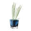 Verre - vase - noir fumé - gris - motif à chevrons - hauteur de 6,25 po - durable - fabriqué en Europe - par Barski-116483110-116483111