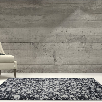 Tapis gris à motif abstrait Toronto
