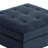 6 - Piece Upholstered Navy Tufted Corduroy Modular Sectional with Pillow Back and Two Removable Flip-Tray Top Storage Ottoman-1545839904