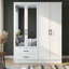  4 Door 2 Drawer Wardrobe with Mirror-122739253