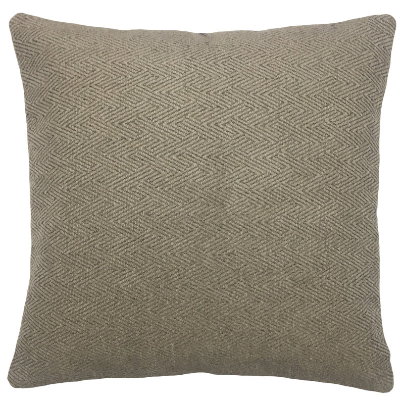 Coussin décoratif en laine, Laine anthracite, 18 po x 18 po