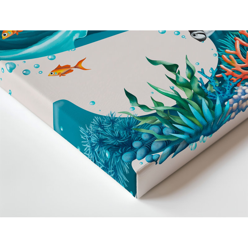 Toile «The S lettre Emerges As A Vibrant», toile avec art mural, H 30 po x l 40 po