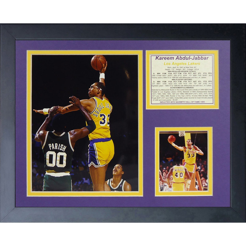 Souvenirs encadrée "kareem abdul-jabbar"