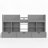 Loft Bed With Multi-Storage Shelves And Storage, Low Loft Bed With Curtain Under The Bed And Chalkboard, No Box Spring Needed-210920772-210920795