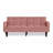 Velvet Futon Couch Convertible Folding Sofa Bed Tufted Couch-125081298