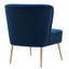 Chaise d'appoint en velours Tru-1276429214