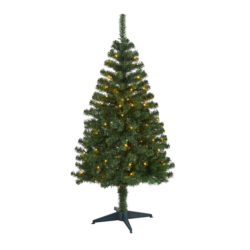 Arbre de Noël lumineux facile à installer, H 4 pi