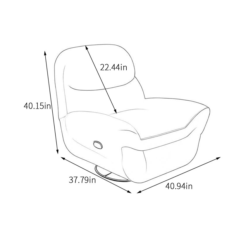 Fauteuil inclinable pour chat en tissu imperméable, Gris