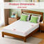 Matelas en mousse viscoélastique gélifiée collant au charbon de bois de 8 pouces Certifié CertiPUR-US Matelas ferme-ferme Matelas respirant-132292807