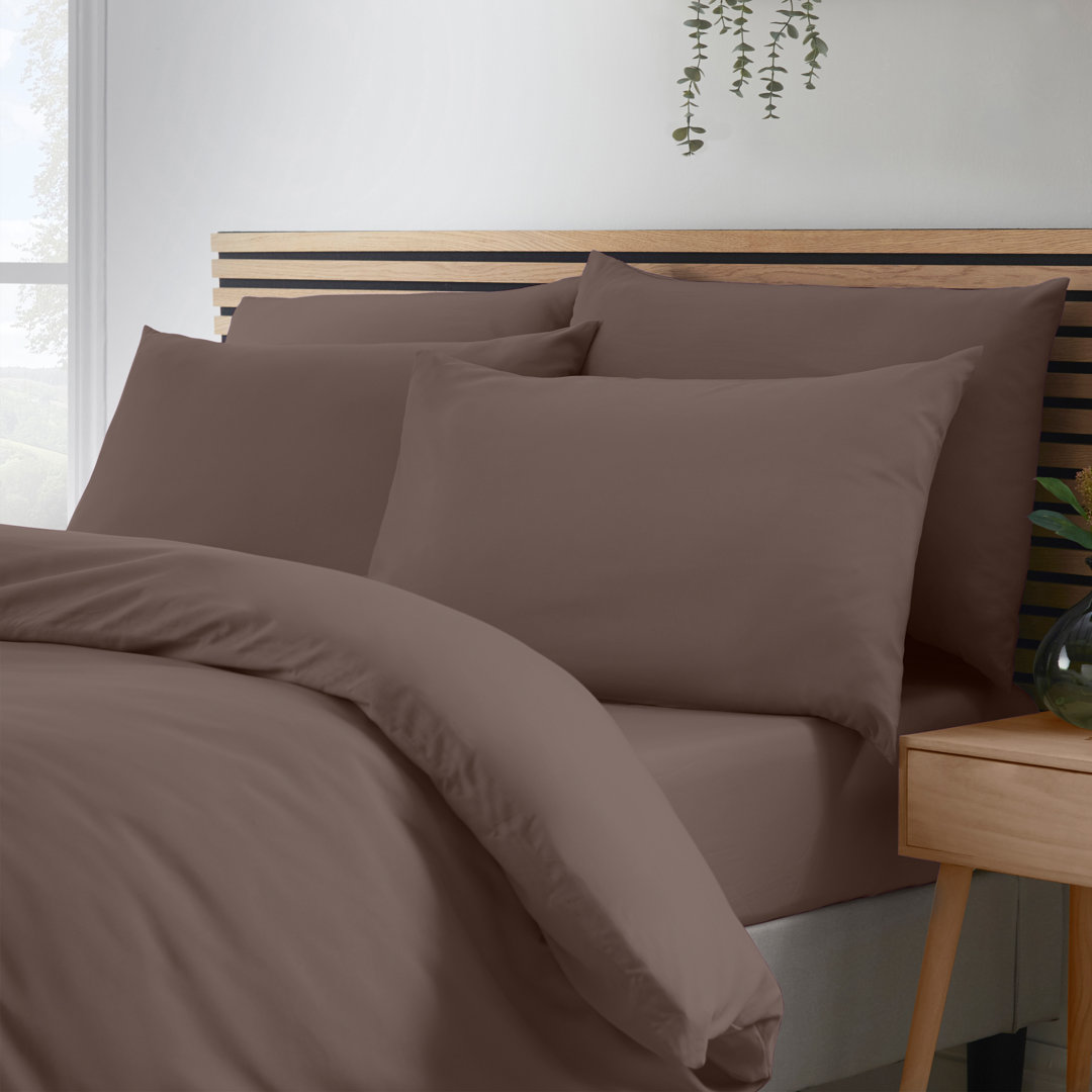 Catherine Lansfield So Soft Non-Iron Standard Pillowcase 4 Pack Chocolate - Image 5
