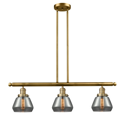 Pendentif à 3 lumières de l'île de la cuisine Dupree