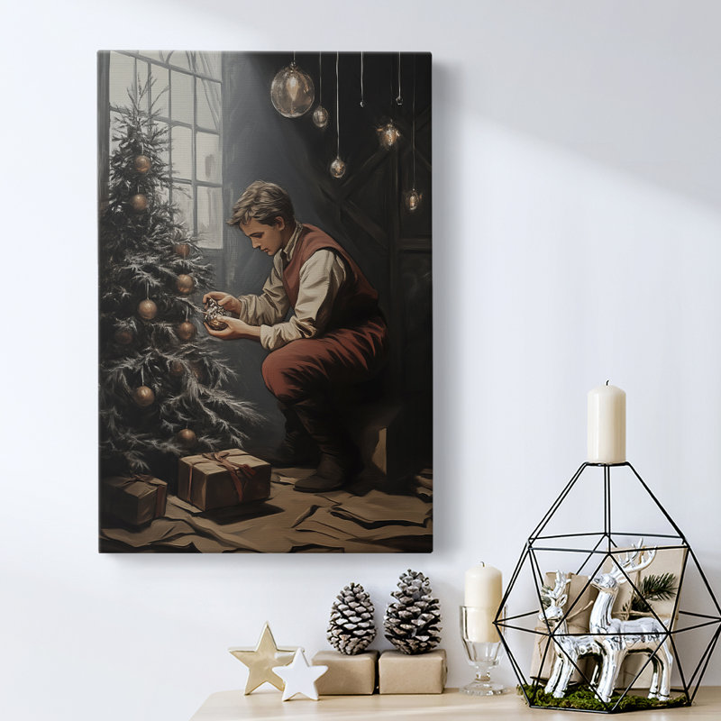 Art des Fêtes de Noël - Toile tendue avec châssis - Série 2-C