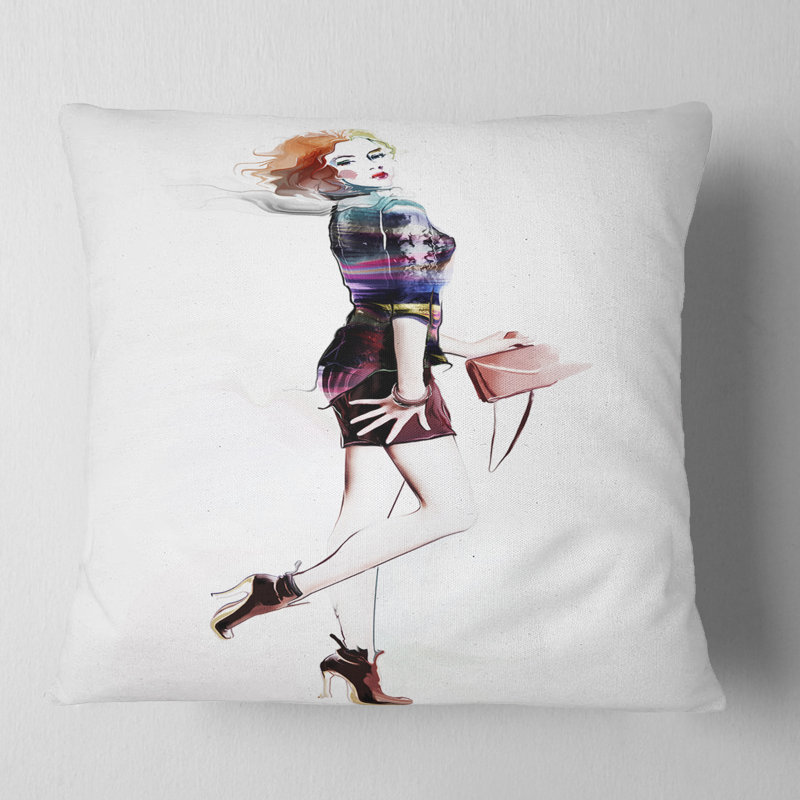 Coussin Abstract, 16 po x 1 po, Coussin décoratif