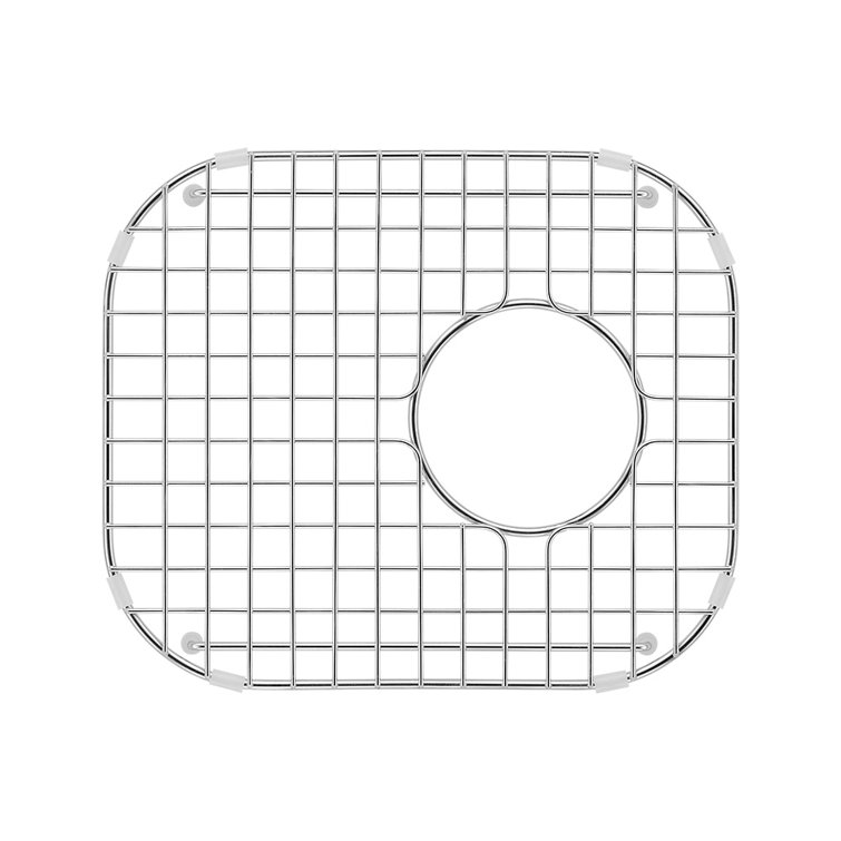 Kitchen Sink Grids Rear Drain Left To Right 13.7" x Front To Back 16.61" With Corner 3.5-in SW-R1416