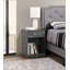 Table de chevet Lindsey, gris