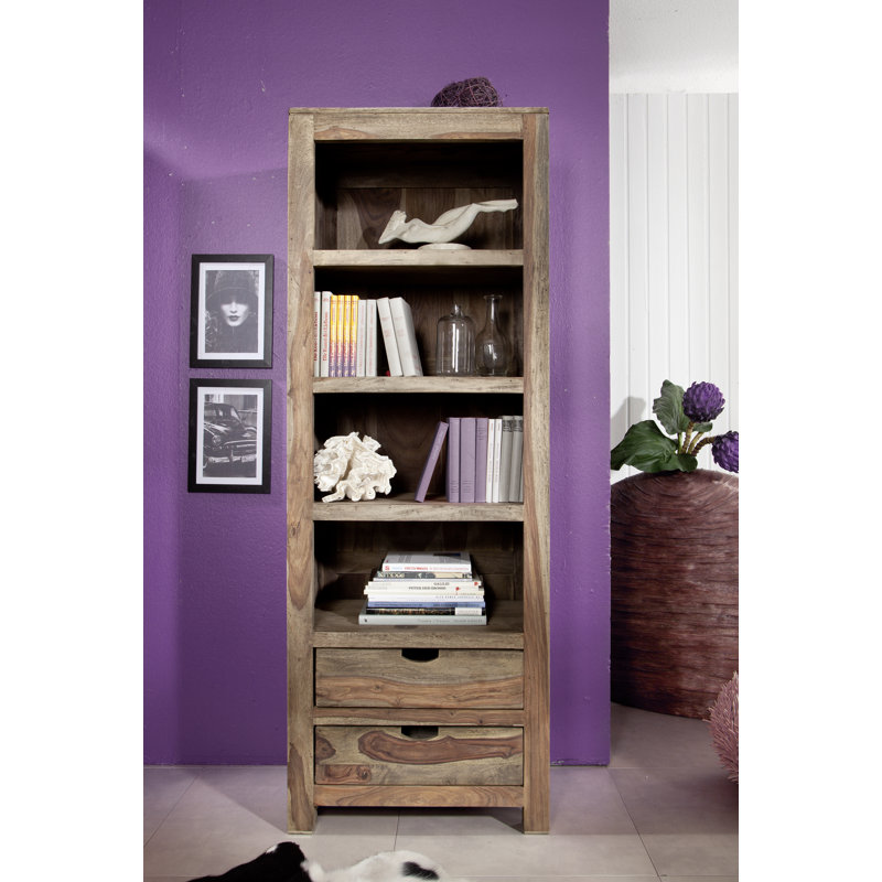 Nature 180cm H x 65cm W Solid Wood Standard Bookcase