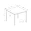 Table d'appoint, H 22 po, table d'appoint, bout, petite table de chevet, carré, chambre à coucher, salon, contemporain, moderne-1631238731