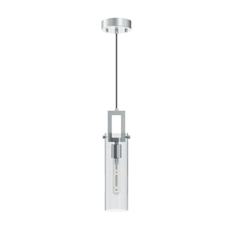 Luminaire suspendu 4 po Dessie, Nickel satiné