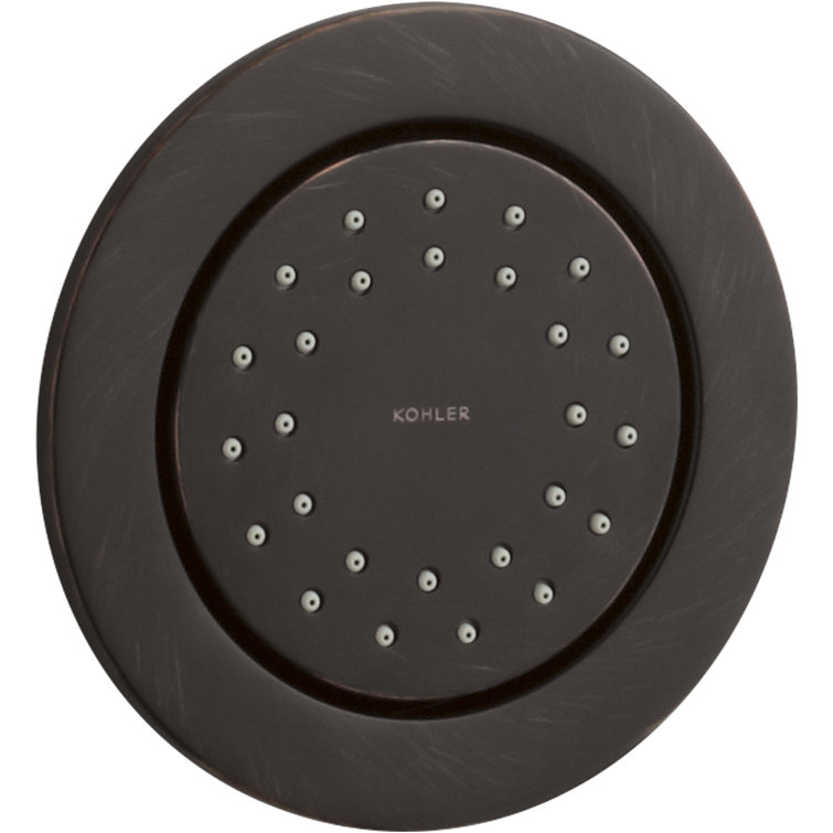1 gpm WaterTile Round 27-Nozzle Body Spray 2.0 gpm with Stimulating Spray and Katalyst Air-Induction Technology