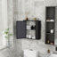Armoire de salle de bain murale avec porte miroir, armoire de rangement contemporaine pour salle de bain