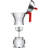 Alessi MDL02/6RFM Aluminium Espresso 6 cups Coffee Maker. Induction, Red-27039004