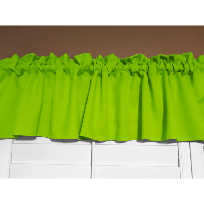 Cantonnière sur mesure l 58 po Pastorella, L 58 po x L 32 po, Vert lime