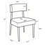 Chaise d'appoint rembourrée en bois massif-201365189-202013805