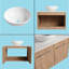 Meuble-lavabo simple 30 po avec dessus en pierre Beber