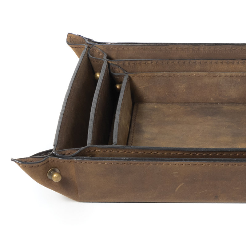 Derby Decorative Tray, Brown