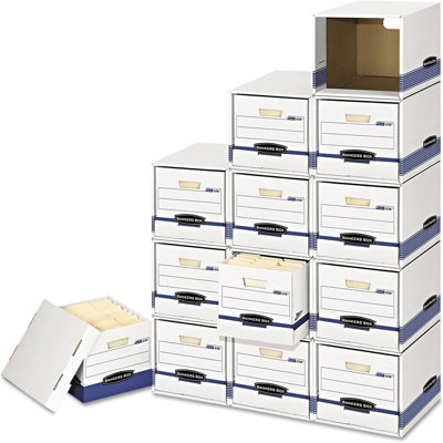 File And Cube Storage Box, Legal/Letter Size,
