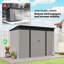 Remise de rangement en acier galvanisé 9 pi x 4 pi avec portes verrouillables, évents