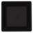 Roma MatteShell™ Glass 16" L 16" W 4" H Square Vessel Bathroom Sink