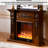 European-style solid wood frame electric LED simulated flame decorative fireplace core fireplace-1095836322-1095836321