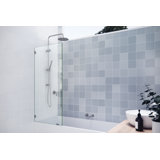 Vela 28.5 in. x 58.25 in. Frameless Single Fixed Bath Panel