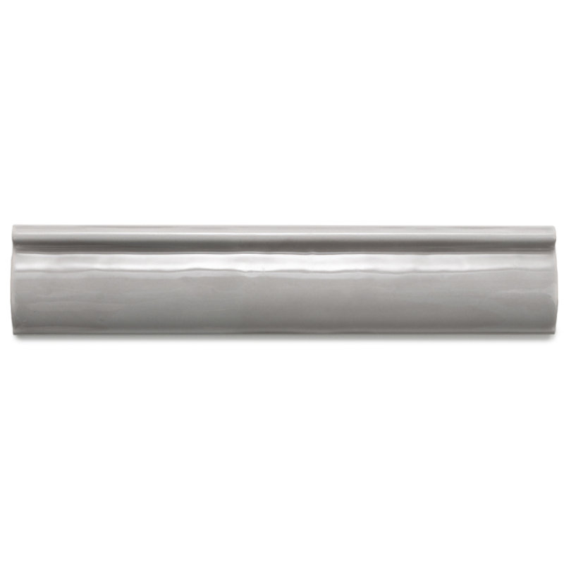 Chelsea 10" x 2" Ceramic Chair Rail Tile Trim, Acero