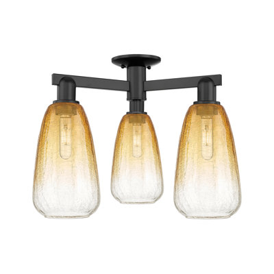 Jacquette - 3 Light Semi-Flush Mount