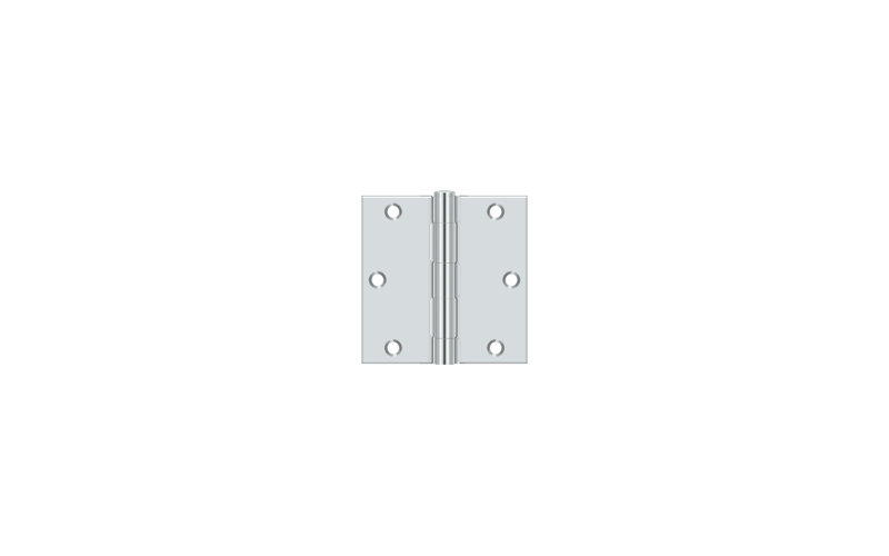 Steel Hinge, Polished Chrome