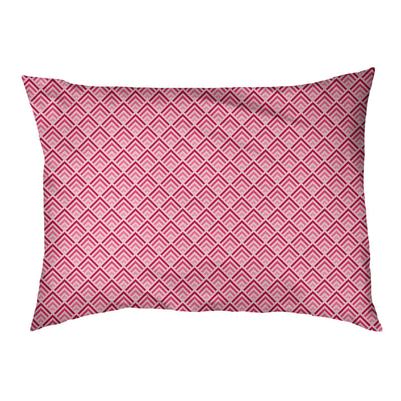 Coussin d'extérieur pour chien Campion, Très grand (l 52 po x P 42 po x H 17 po), Rose / pastèque
