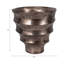 Petit vase en métal argent 17 po 17 Stories