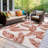 Benavidez Reversible Tropical Rust/Ivory Indoor&Outdoor Area Rug-513324849