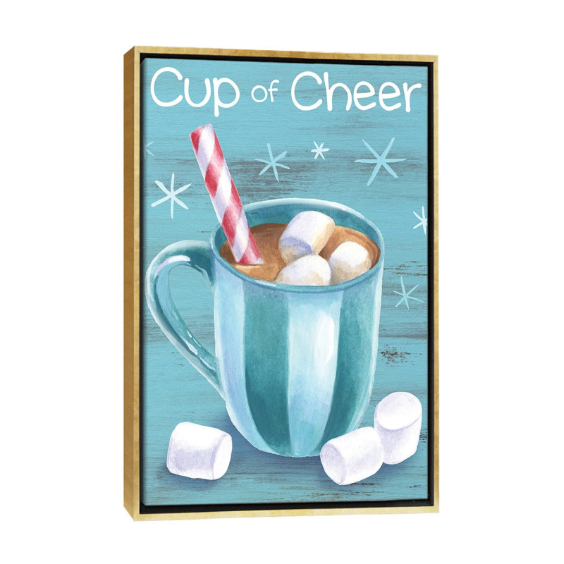 Menthe poivrée cacao I-Cup of Cheer par Kelsey Wilson, reproduction d’art, Pas de tapis, H 26 po x l 18 po x P 1,5 po