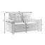 Canapé à 3 volets, canapé-lit futon convertible, causeuse peu encombrante, canapé-lit escamotable pour le salon, tissu en velours de lin