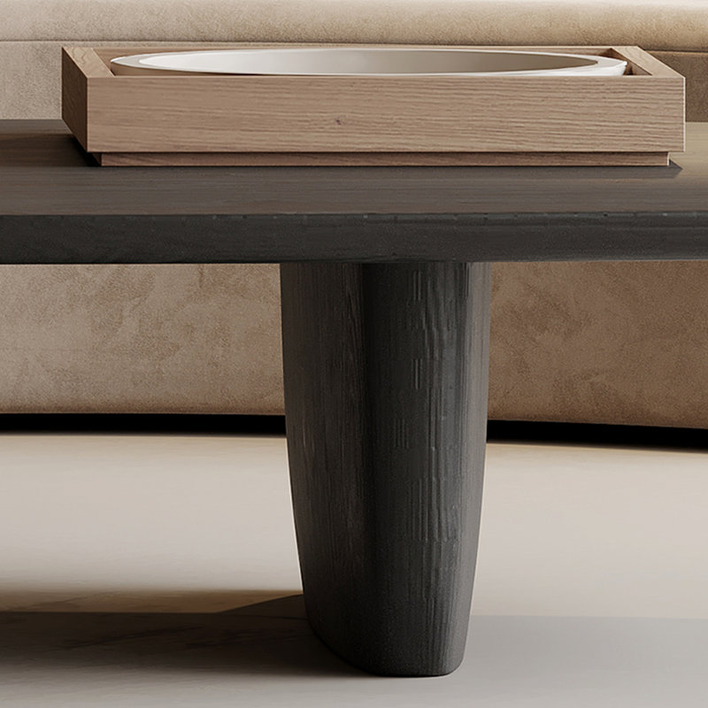 Table basse noire durable