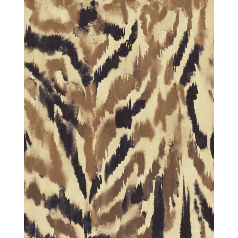 LA DOLCE VITA Animal Print Wallpaper Roll, Beige/Taupe