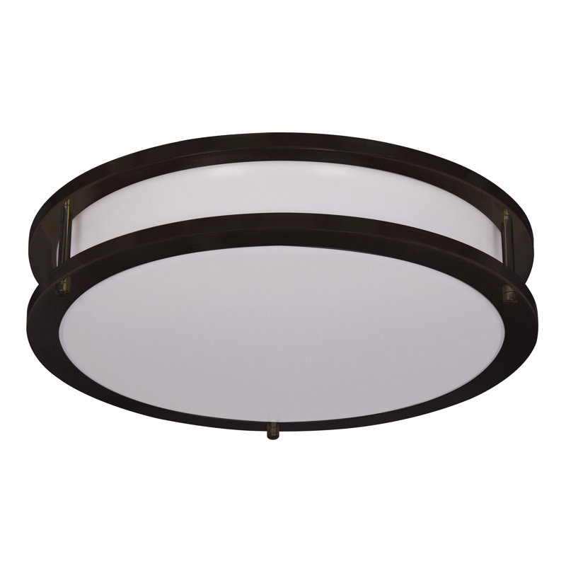 Plafonnier rond à DEL 12 po - Noir - Kelvin Select (5 cct)