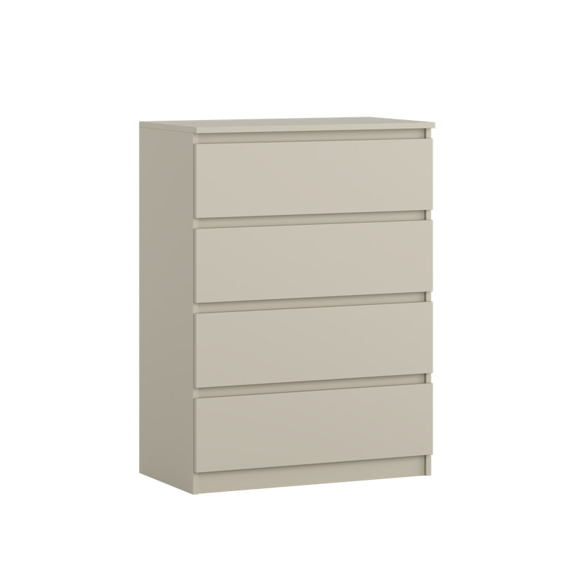 70 cm W Chest of 4 Drawers, Beige