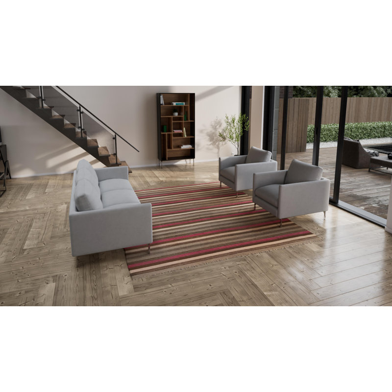 Brown Flatweave Wool Rug - 8'10" x 10'4"