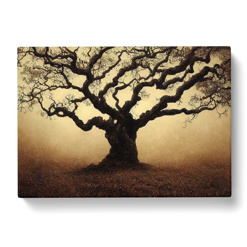 XXX-H1022-WF-6436X Oak Tree - Wrapped Canvas Print, 35cm H x 50cm W x 3cm D