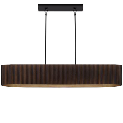 Mid-Century Modern Wood Kitchen Island Pendant