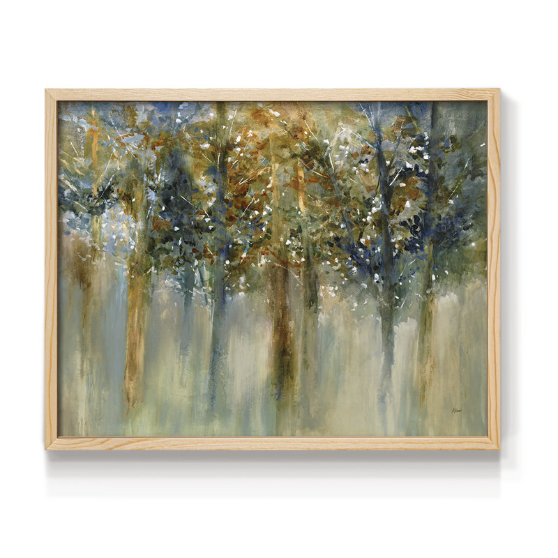 Rustic Leaves II -Framed Print - Restickable, Natural, 11" H x 14" W